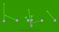 8 (Option 1) is a 7 on 7 flag football play