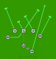 Right RB Wing Lead is a 7 on 7 flag football play